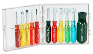 Cooper - 11-piece Compact Convertible Screwdriver and Nutdriver Set - Inches