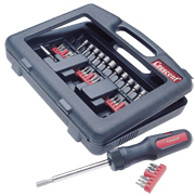 Crescent - 34 Piece Dura-Driver Power Drving Ratching Screwdriver Kit