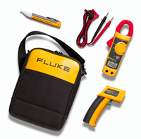 HVAC Test Equipment 62/322 IR Thermometer, Clamp Meter and Voltage Detector Kit 