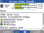 AirCheck Wi-Fi Tester Access Point Details