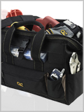 Custom Leather Craft - 1534 - 16" Tote Bag with Top Plastic Tray
