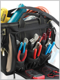 Custom Leather Craft - 1537 - 13" Multi-Compartment Tool Carrier
