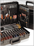 Xcelite - TCMB100ST - Black Polyethylene Attache Tool Case with Tools