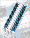 Siemon - S110AB5-**JP* - S110 Modular Jack Wall Mount Block available in 6, 12, 24, or 36-ports 