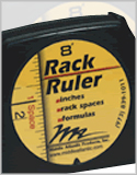 Middle Atlantic - DARULER - Rack Space Ruler, Data Tables, Charts, and Contact Wiring