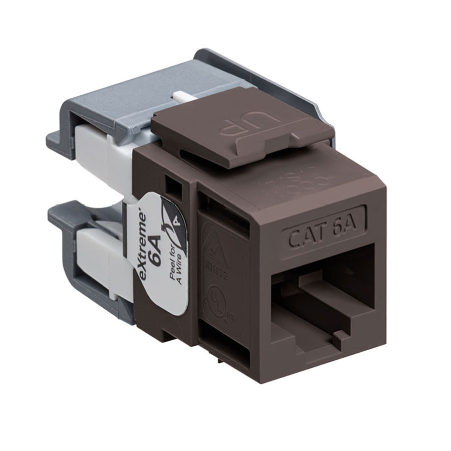 Leviton 6110G-RB6 eXtreme 10G Channel-Rated Connector (Brown)