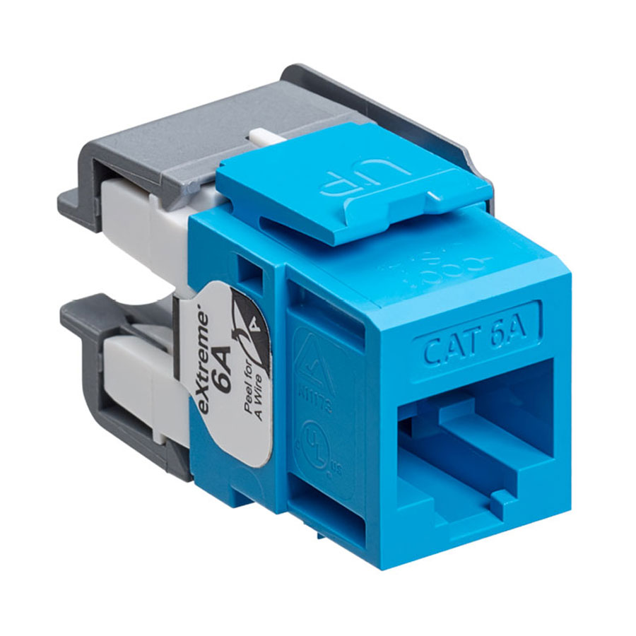 Leviton 6110G-RL6 eXtreme 10G Channel-Rated Connector (Blue)