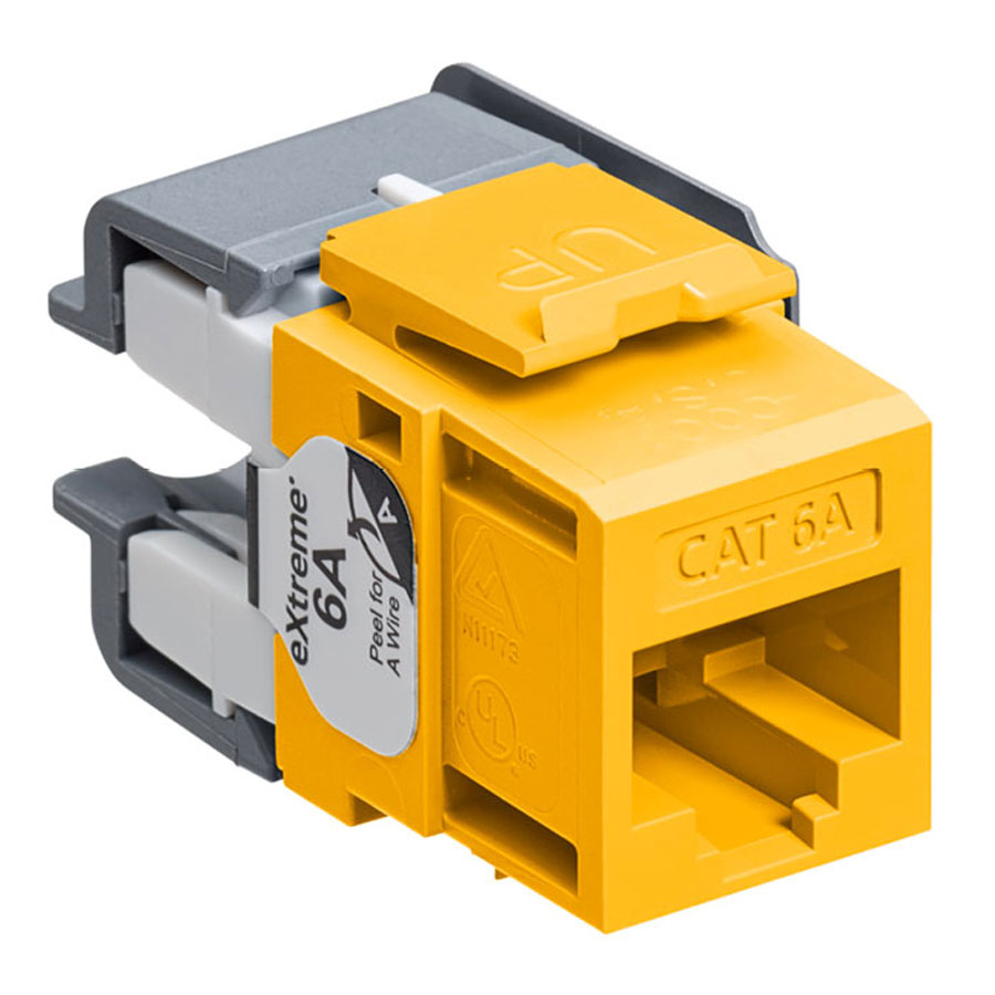 Leviton 6110G-RY6 eXtreme 10G Channel-Rated Connector (Yellow)