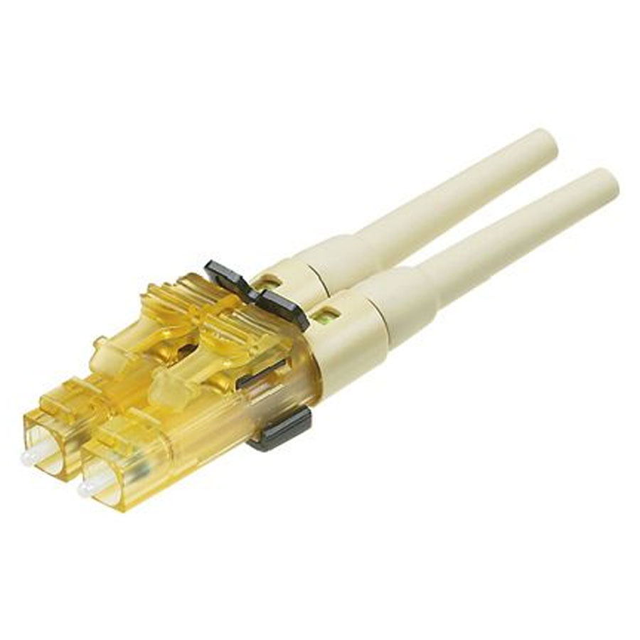 Panduit FLCDMC6EIY LC 62.5/125um Multimode Duplex Fiber Optic Connector for 900um tight-buffered fiber installation.